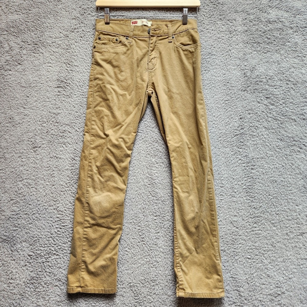 Levi's 511 Jeans Women's 14 (27 X 27) Brown Stretch Slim Fit‎ Straight Zip Fly